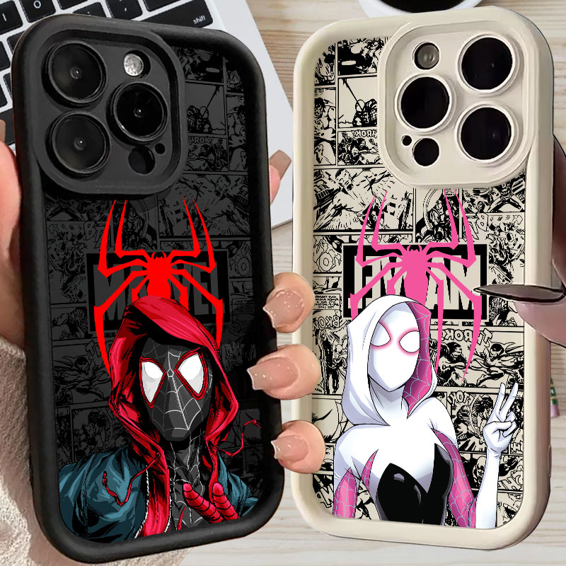 Phone Cases For Iphone 12 Pro Max - Spiderman Miles Morales Gwen Marvel Comics
