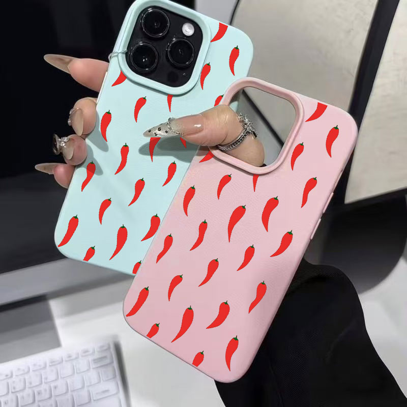 Phone Cases Red - Red Pepper Printed Phone Case For