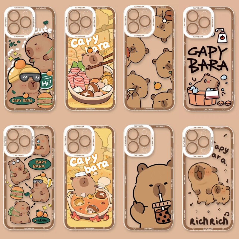 Phone Cases Mous - Cartoon Cute Capybara Phone Case For