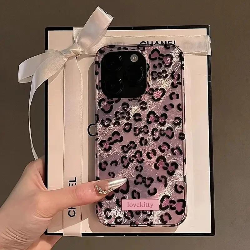 Phone Cases Mous - Pink Leopard Print Phone Case for