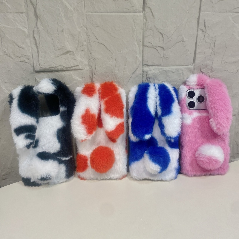 Phone Cases For Iphone 12 Pro Max - Cute Rabbit Design Fluffy Phone Cases