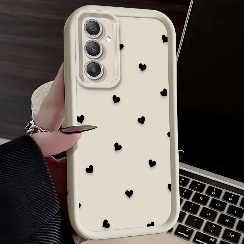 Black Love Heart Bowknot Case  - Phone Cases A14 Samsung ulasan dan harga