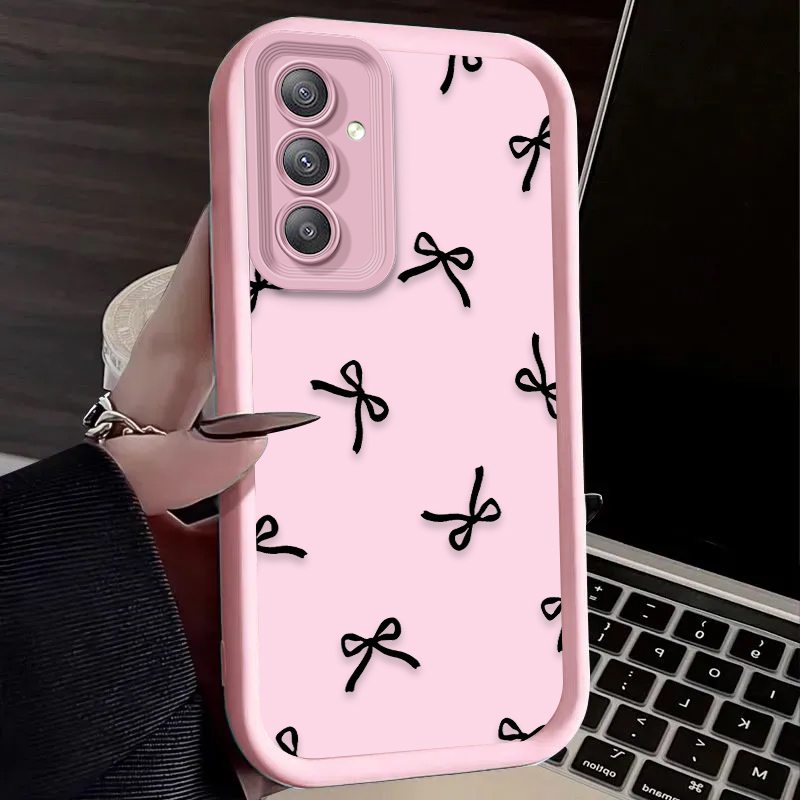 Black Love Heart Bowknot Case  - Phone Cases A14 Samsung ulasan dan harga