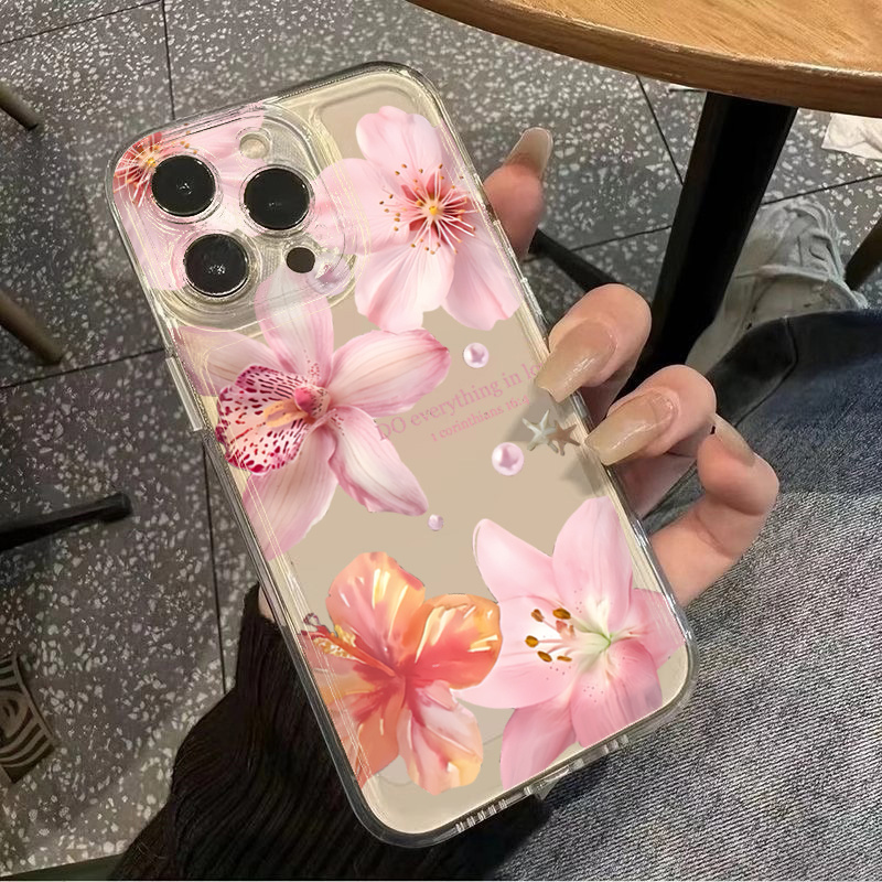 Silicone Lily Flower Phone Cas - Phone Cases Red ulasan dan harga