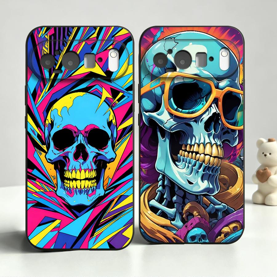 Neon Pop Art Skull Case for Go - Phone Cases Pixel 9A ulasan dan harga