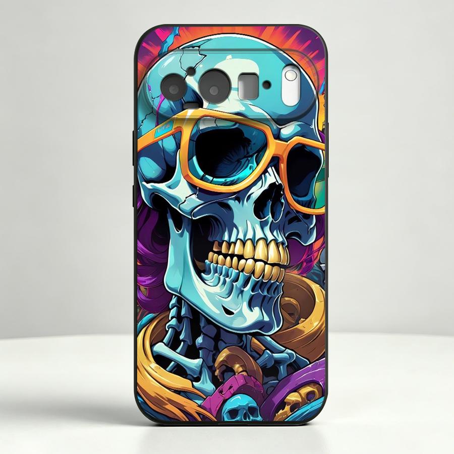 Neon Pop Art Skull Case for Go - Phone Cases Pixel 9A ulasan dan harga