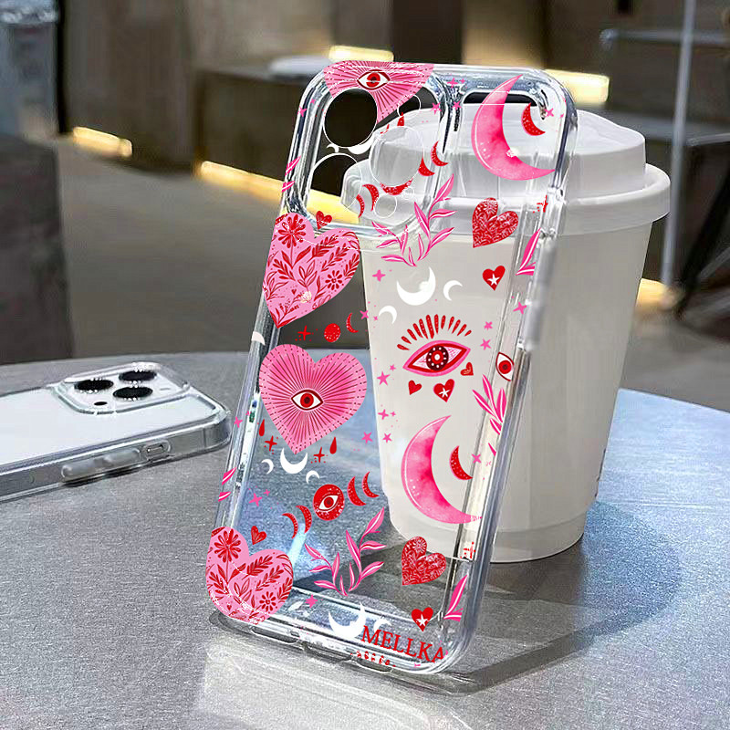 Silicone Love Heart Leaves Eye - Phone Cases For Iphone 12 Pro Max ulasan dan harga