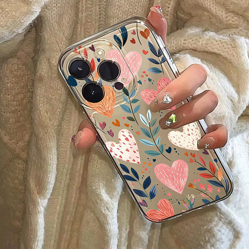 Silicone Love Heart Leaves Eye - Phone Cases For Iphone 12 Pro Max ulasan dan harga