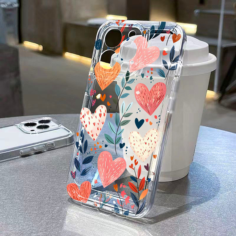 Silicone Love Heart Leaves Eye - Phone Cases For Iphone 12 Pro Max ulasan dan harga