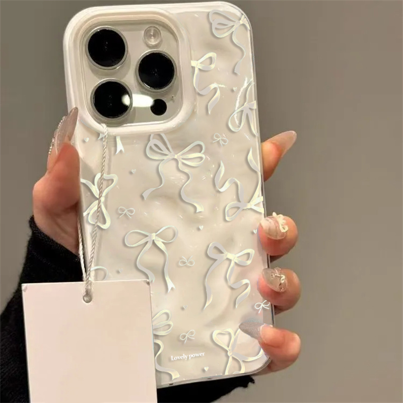 White Red Bow Pattern Phone Ca - Phone Cases Red ulasan dan harga