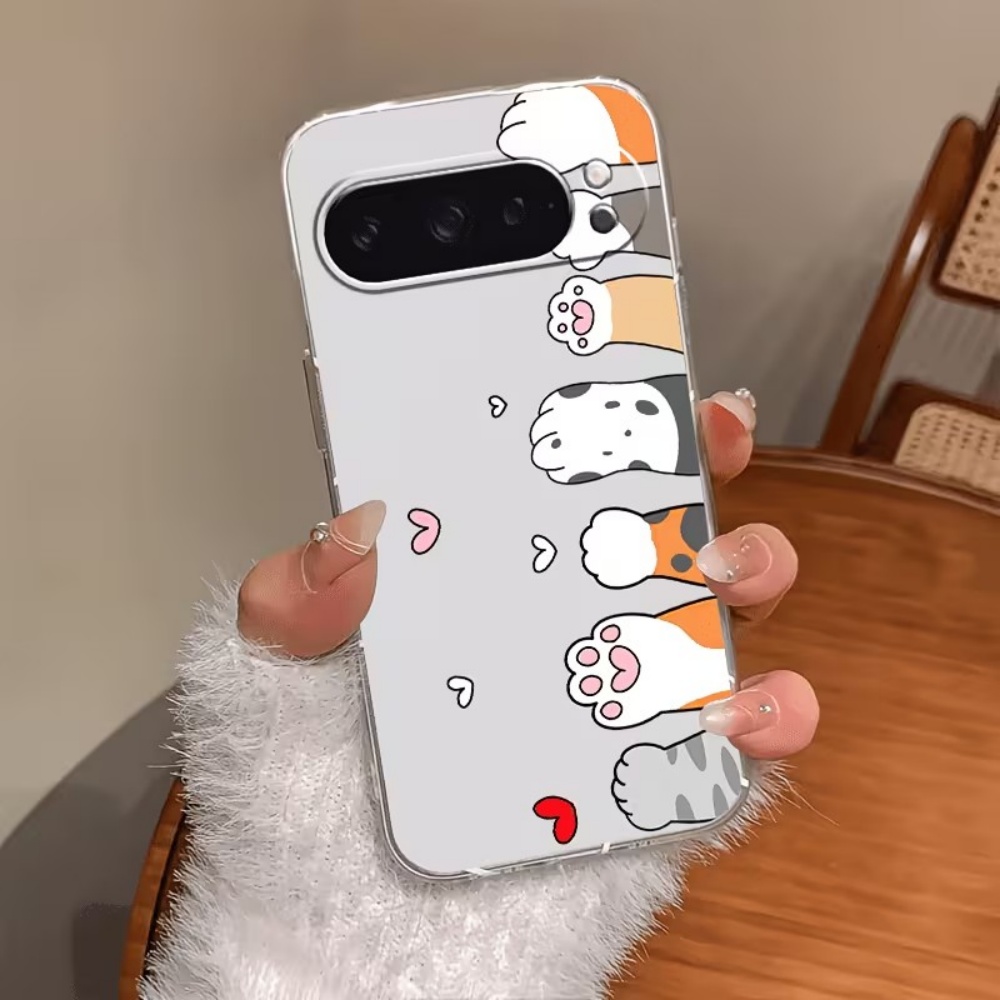 Cartoon Cat Paw Print Crystal  - Phone Cases Pixel 9A ulasan dan harga