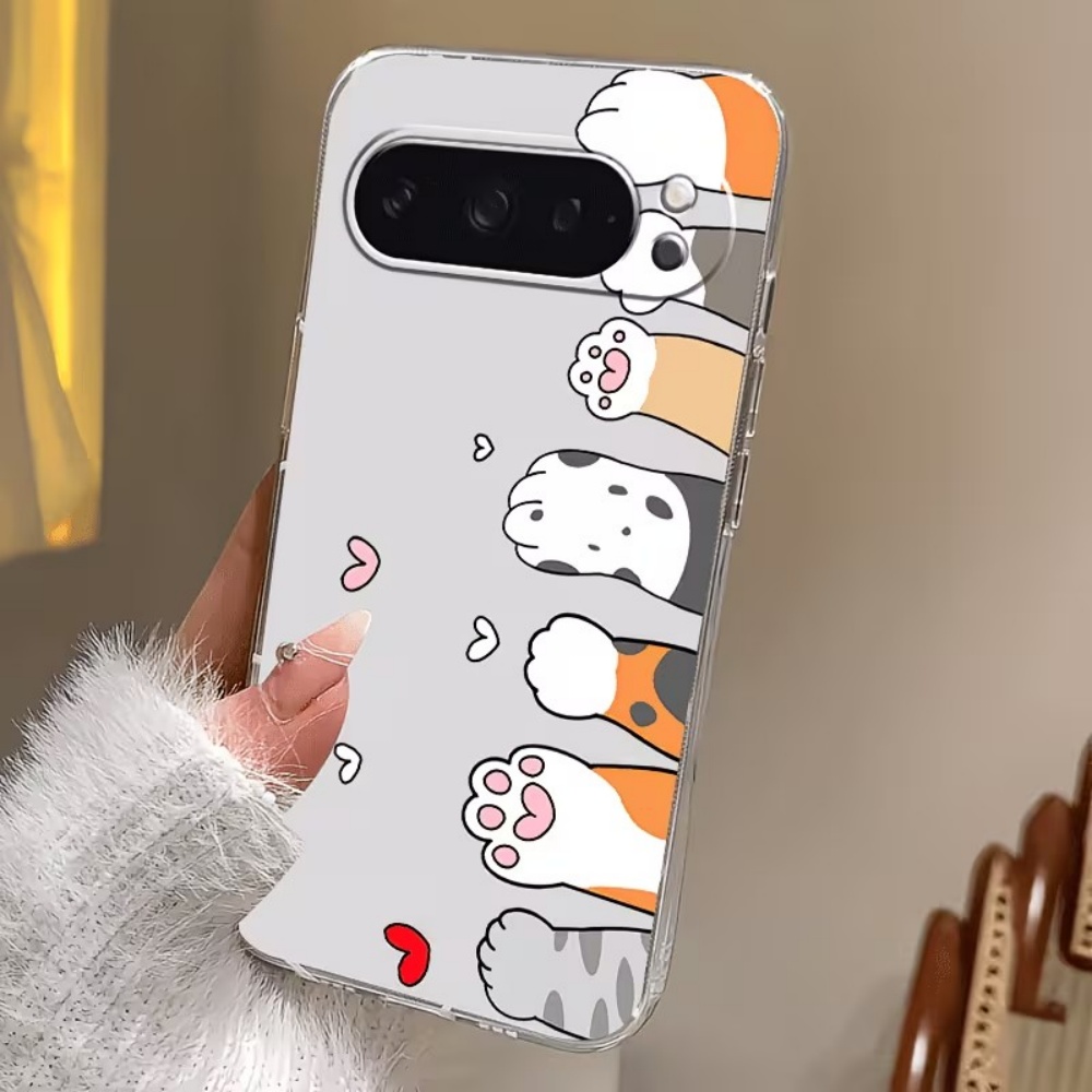 Cartoon Cat Paw Print Crystal  - Phone Cases Pixel 9A ulasan dan harga
