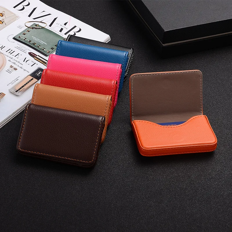 2026 PU Leather Business Card  - Card Holder Slim Case ulasan dan harga
