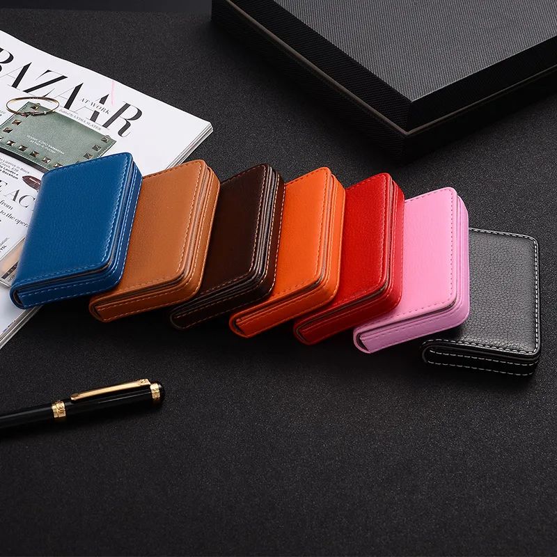 2026 PU Leather Business Card  - Card Holder Slim Case ulasan dan harga