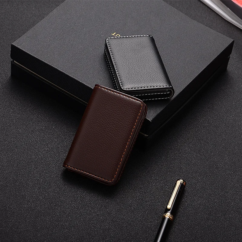 2026 PU Leather Business Card  - Card Holder Slim Case ulasan dan harga