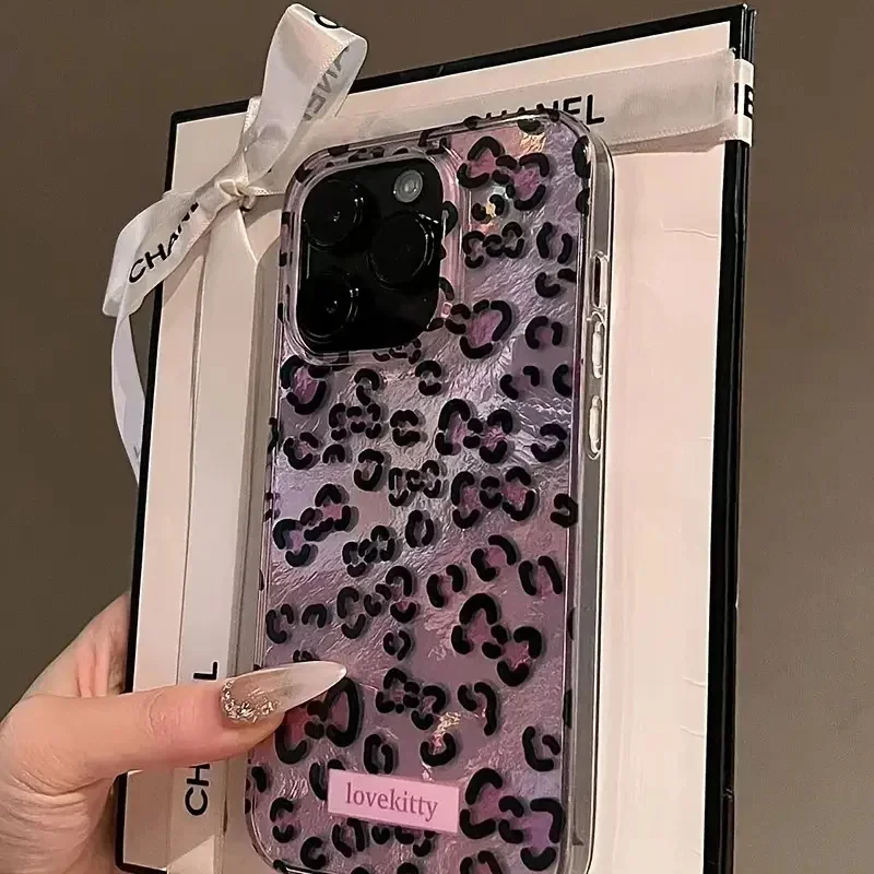 Pink Leopard Print Phone Case  - Phone Cases Mous ulasan dan harga