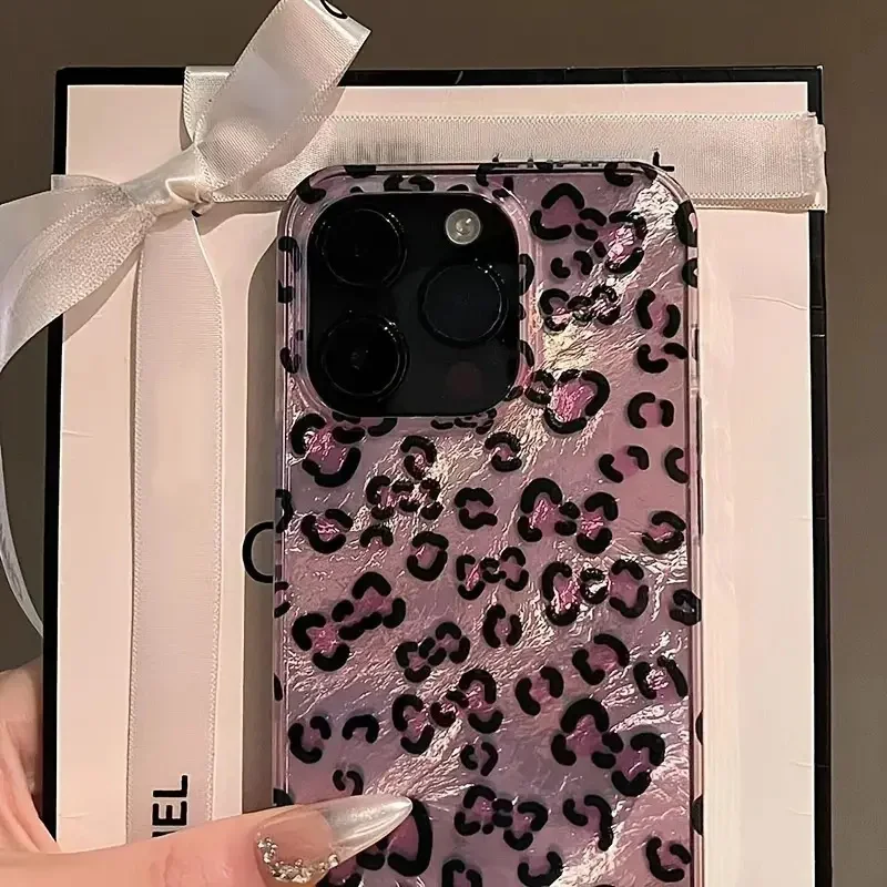 Pink Leopard Print Phone Case  - Phone Cases Mous ulasan dan harga