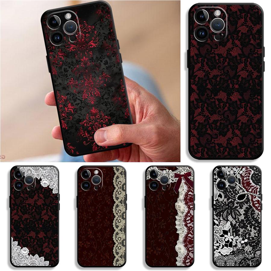 Black And Red Sexy Lace Phone  - Phone Cases Red ulasan dan harga