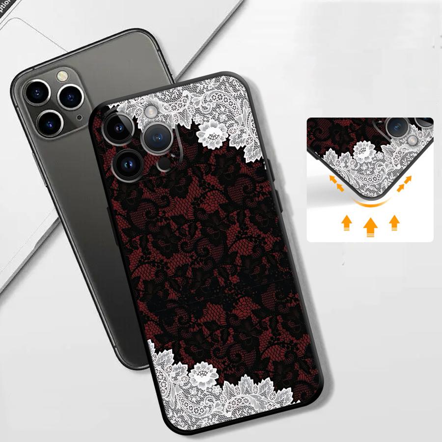 Black And Red Sexy Lace Phone  - Phone Cases Red ulasan dan harga