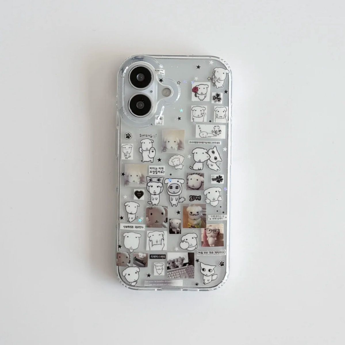 Kawaii Puppy Illustration Glit - Phone Cases Kawaii ulasan dan harga
