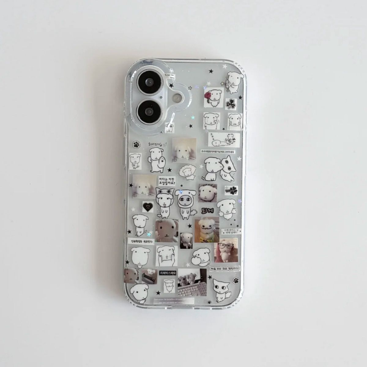 Kawaii Puppy Illustration Glit - Phone Cases Kawaii ulasan dan harga