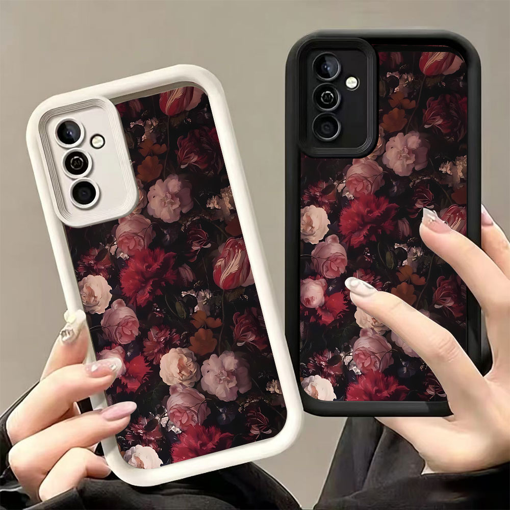 Wine Red Rose Pattern Phone Ca - Phone Cases Red ulasan dan harga