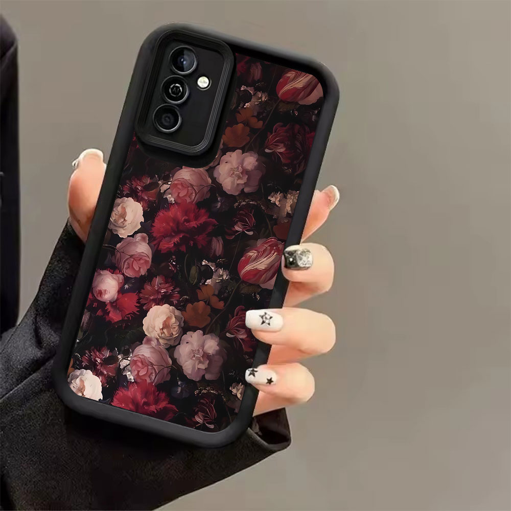 Wine Red Rose Pattern Phone Ca - Phone Cases Red ulasan dan harga