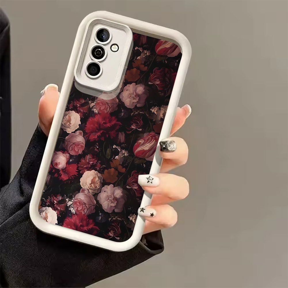 Wine Red Rose Pattern Phone Ca - Phone Cases Red ulasan dan harga