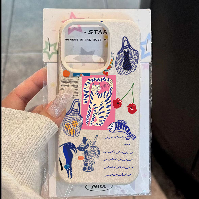 Cute Cherry Cat Print Phone Ca - Phone Cases Mous ulasan dan harga