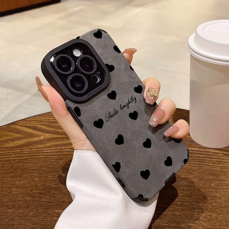 New Luxury Black Love Heart So - Phone Cases For Girls ulasan dan harga