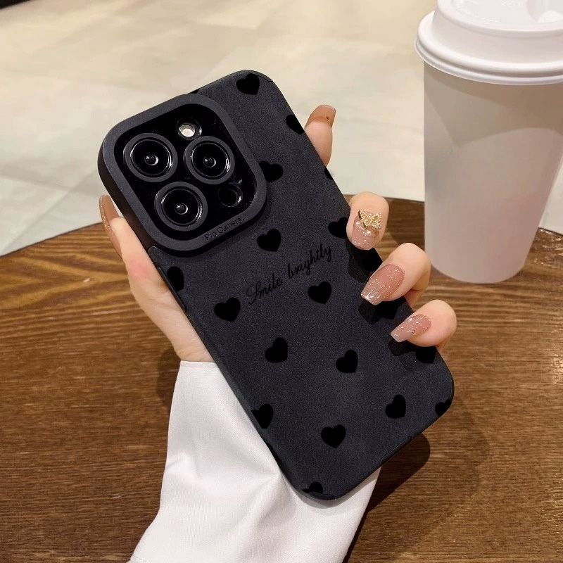 New Luxury Black Love Heart So - Phone Cases For Girls ulasan dan harga