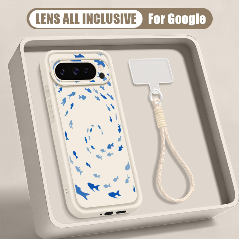 Humpback Whale Print Wrist Str - Phone Cases Pixel 9A ulasan dan harga
