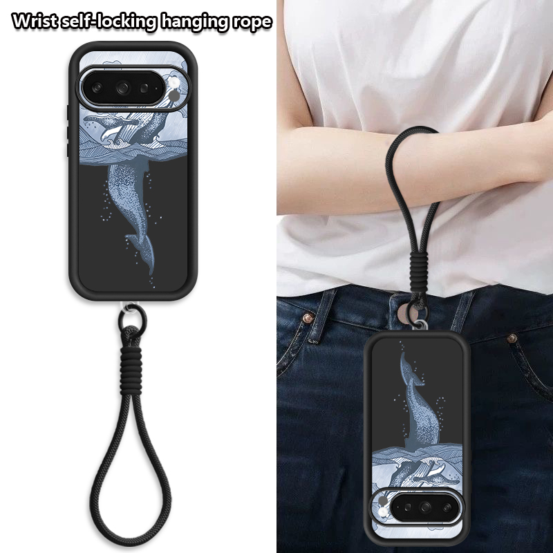Humpback Whale Print Wrist Str - Phone Cases Pixel 9A ulasan dan harga