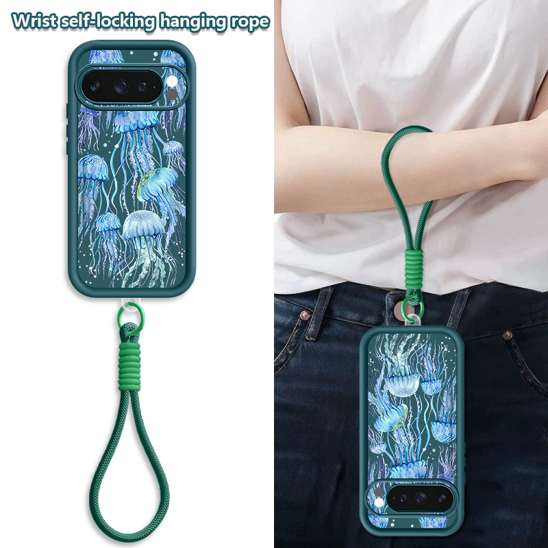 Humpback Whale Print Wrist Str - Phone Cases Pixel 9A ulasan dan harga