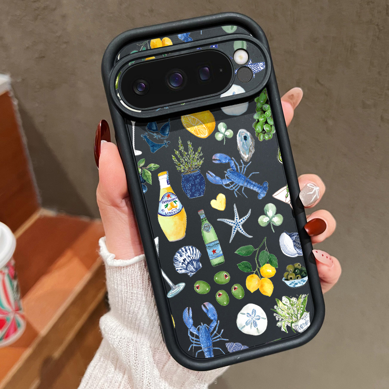 Ocean Whale Patterned TPU Phon - Phone Cases Pixel 9A ulasan dan harga