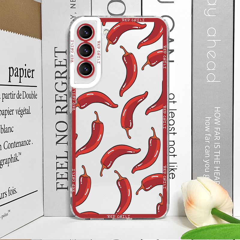 Funny Red Chili Pepper Pattern - Phone Cases Red ulasan dan harga