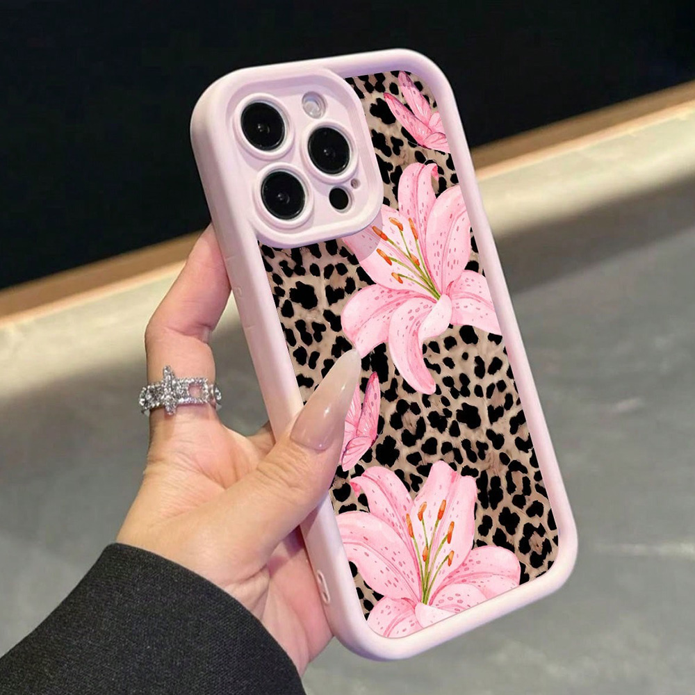 Pink Bow Lily Flower Leopard P - Phone Cases Mous ulasan dan harga