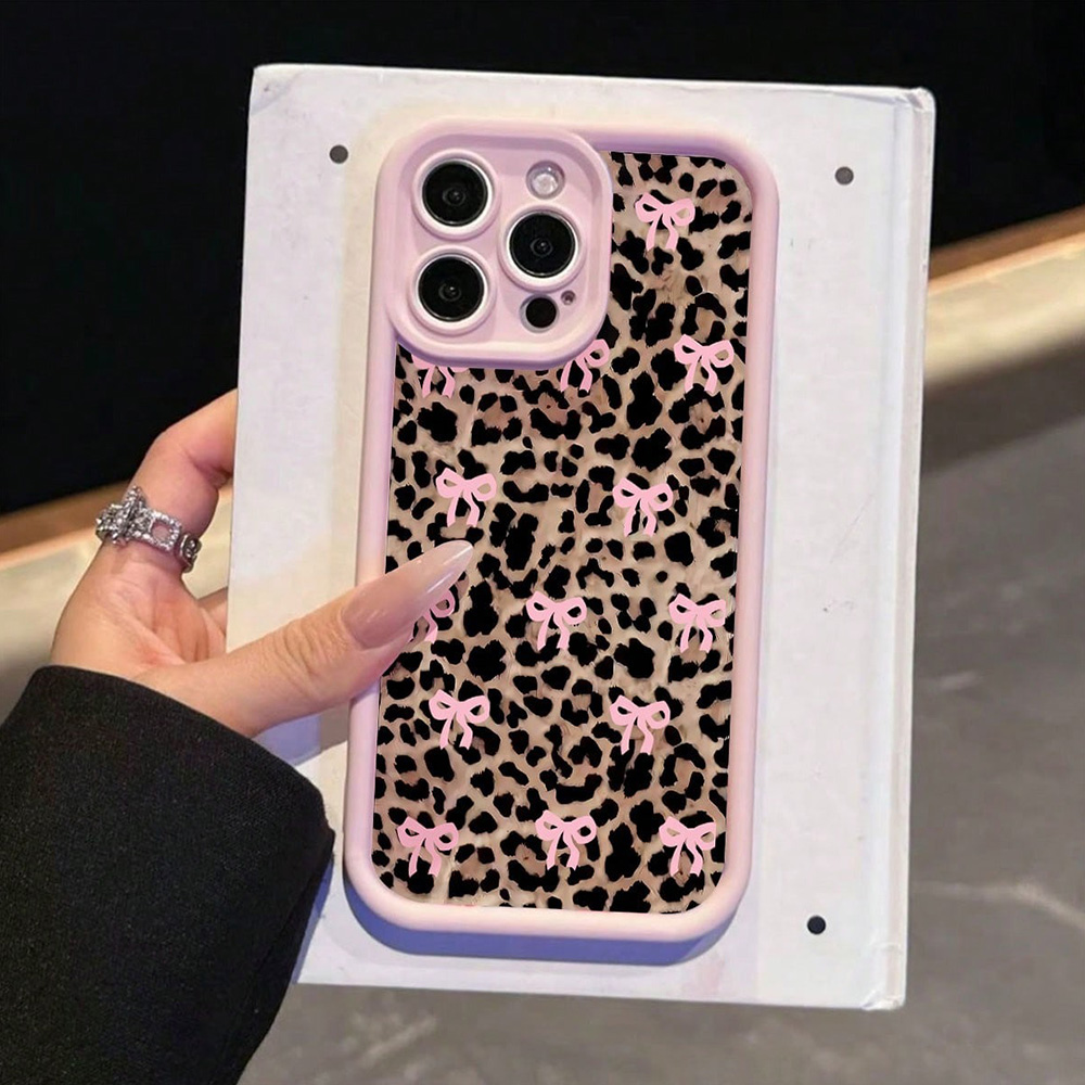 Pink Bow Lily Flower Leopard P - Phone Cases Mous ulasan dan harga