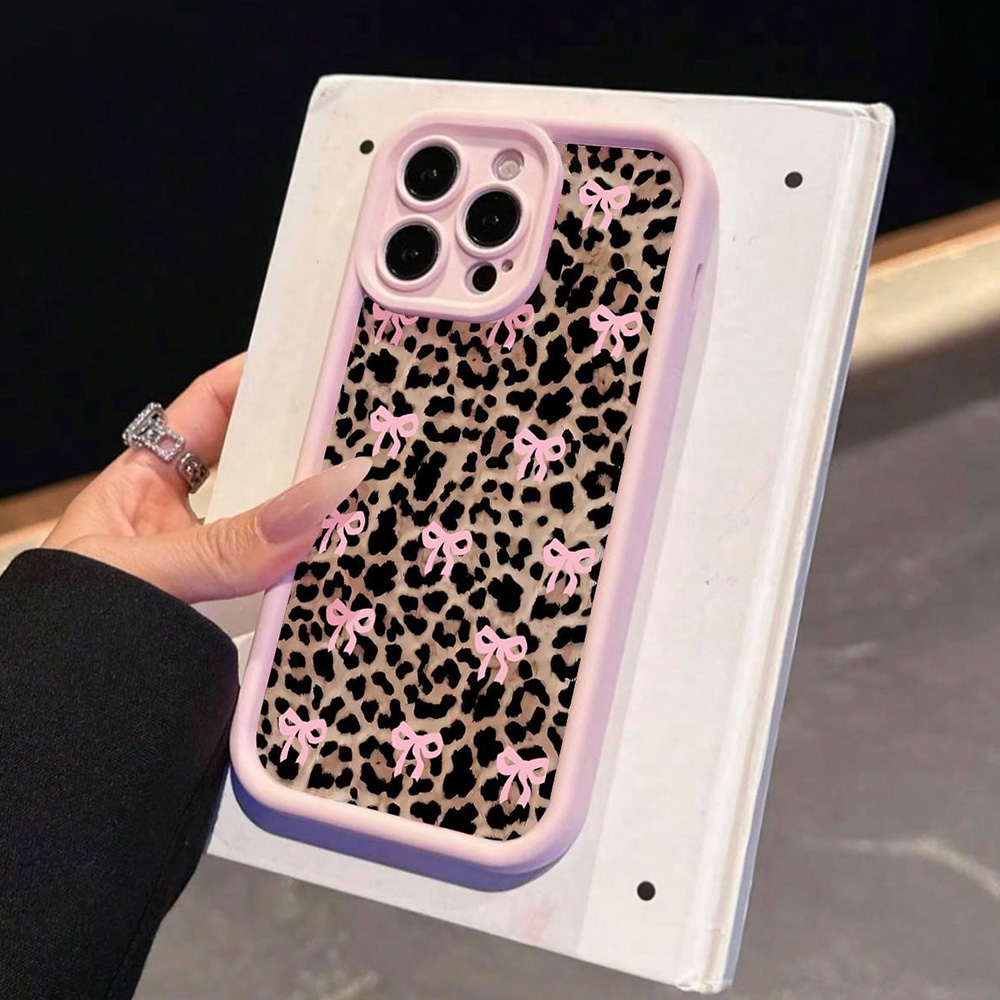 Pink Bow Lily Flower Leopard P - Phone Cases Mous ulasan dan harga