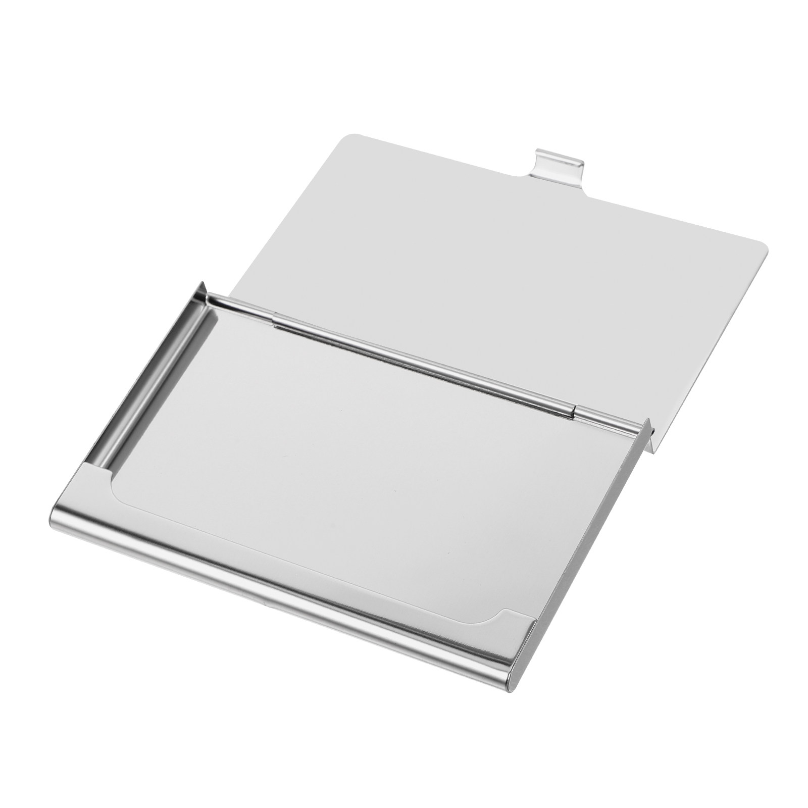 Silver Stainless Steel Portabl - Card Holder Slim Case ulasan dan harga