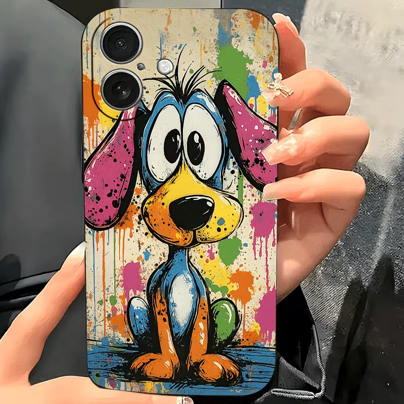 Graffiti Colored Puppy TPU Pho - Phone Cases Mous ulasan dan harga