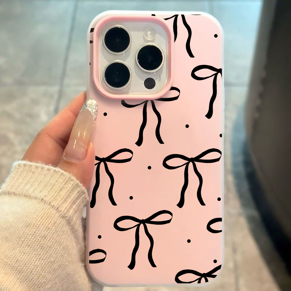INS Big Black Bow Pattern SIli - Phone Cases Xiaomi 15T ulasan dan harga