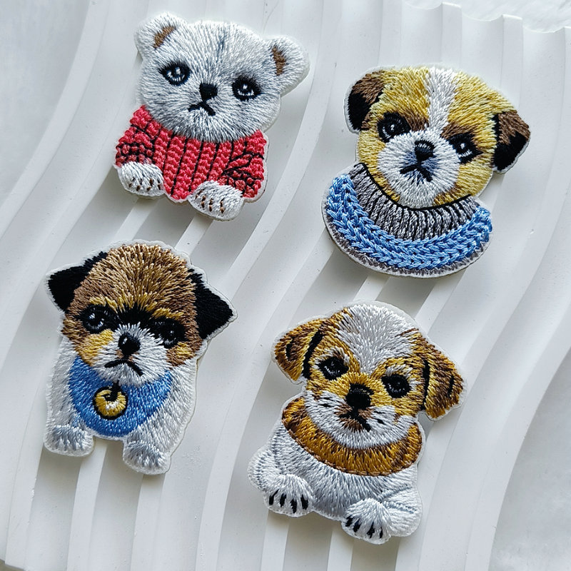 Cute Puppy Embroidery Patch Se - Phone Cases The Dairy ulasan dan harga