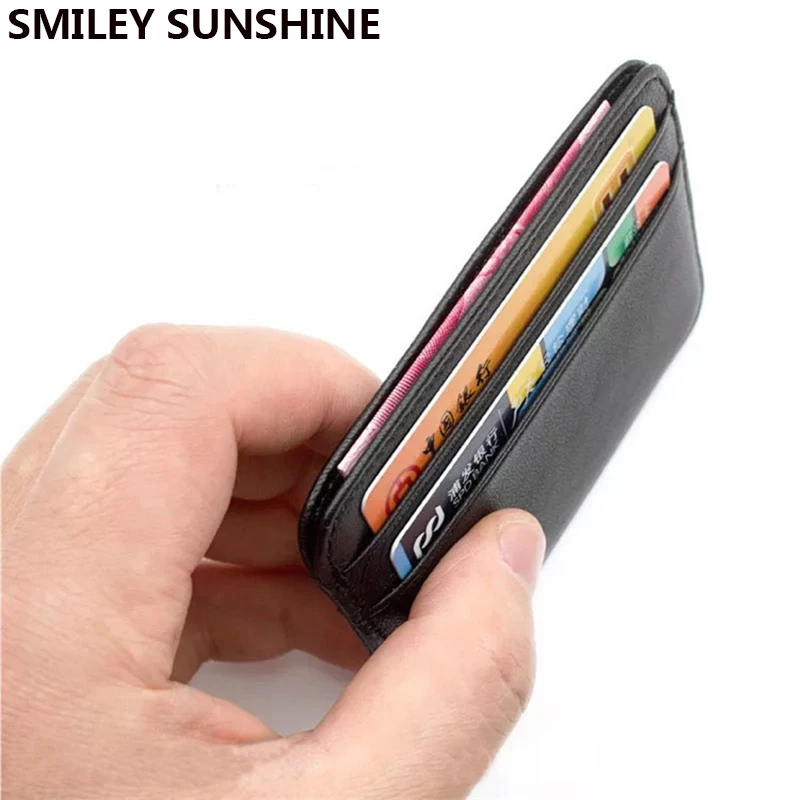 Genuine Leather Visit Card Hol - Card Holder Slim Case ulasan dan harga