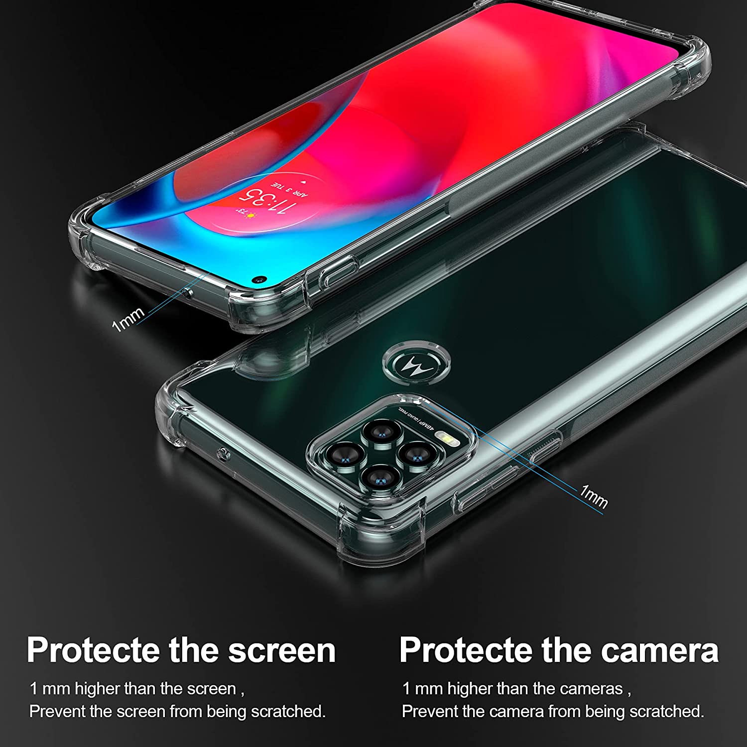 Crystal Clear Anti-slip Anti-S - Phone Cases Moto G ulasan dan harga