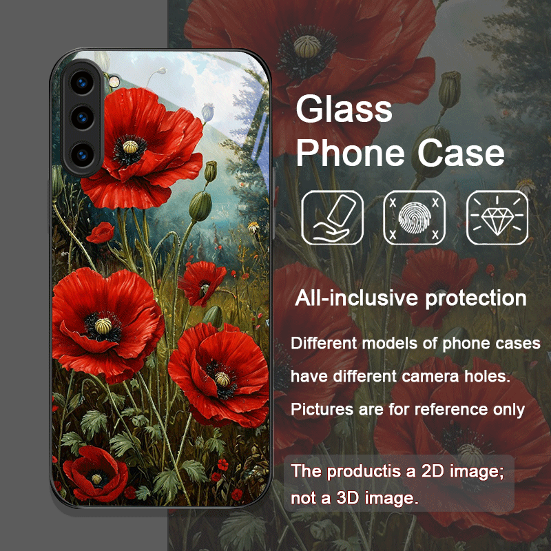 Retro Poppy Flower Bloom Hot R - Phone Cases Red ulasan dan harga