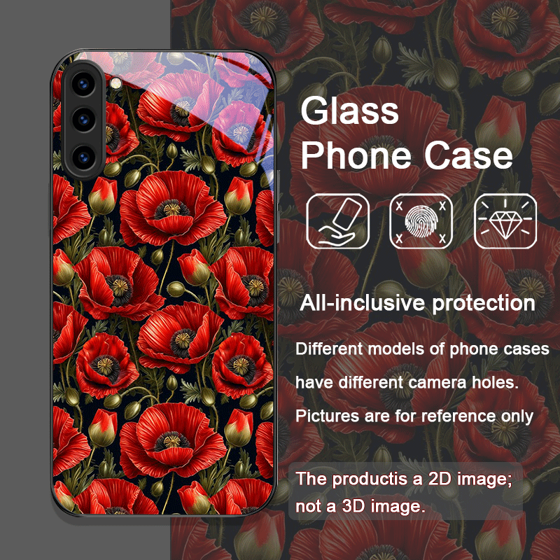 Retro Poppy Flower Bloom Hot R - Phone Cases Red ulasan dan harga