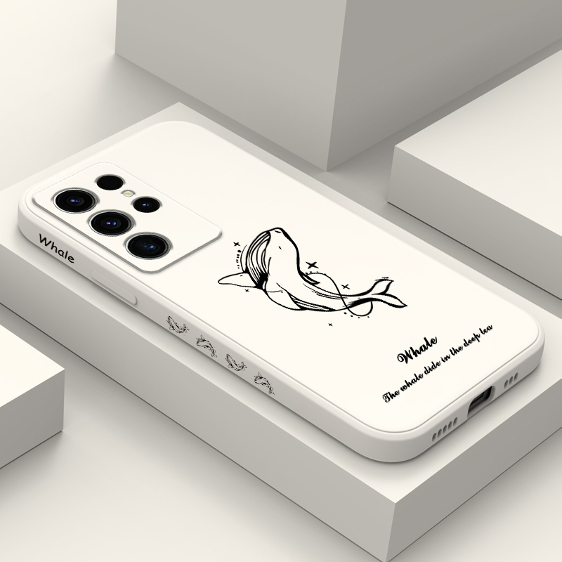 Pale Gray Whale Phone Case For - Phone Cases Red ulasan dan harga