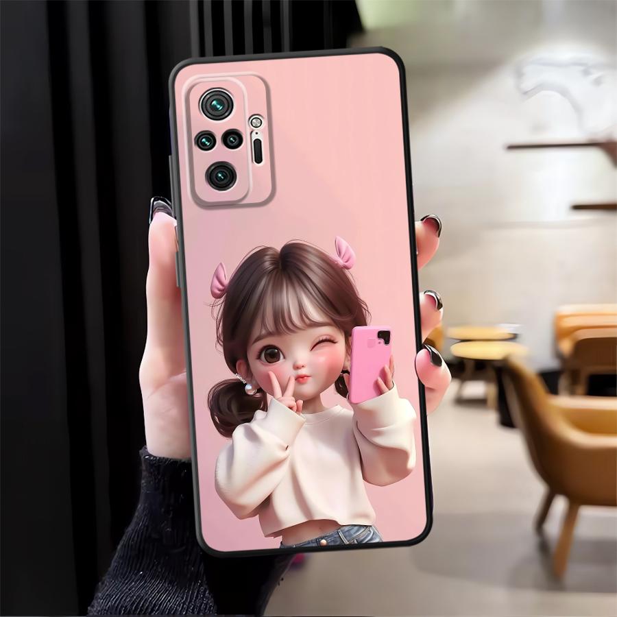 Cartoon Girl Pattern Funda Pho - Phone Cases For Girls ulasan dan harga