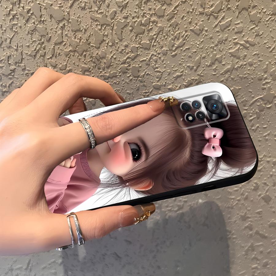 Cartoon Girl Pattern Funda Pho - Phone Cases For Girls ulasan dan harga